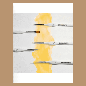 Set de 5 pinceaux de précision pour peinture par numéros et modélisme BrushCrafts