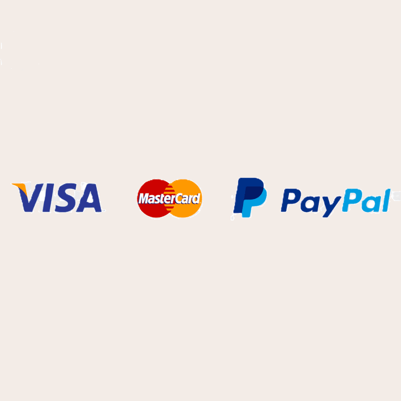 Paiement sécurisé par carte bancaire Visa, Mastercard et PayPal