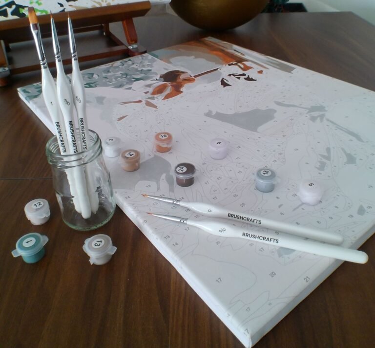 pinceaux peinture par numéros de précision BrushCrafts.